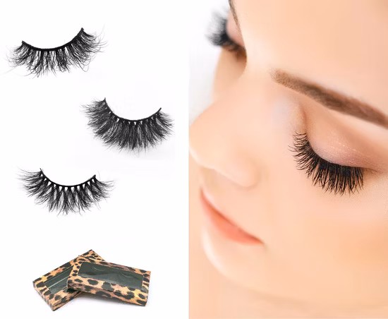 Custom Logo Natural 8d 27mm Mink Eyelashes Vendor Wispy Fluffy Mink Lashes