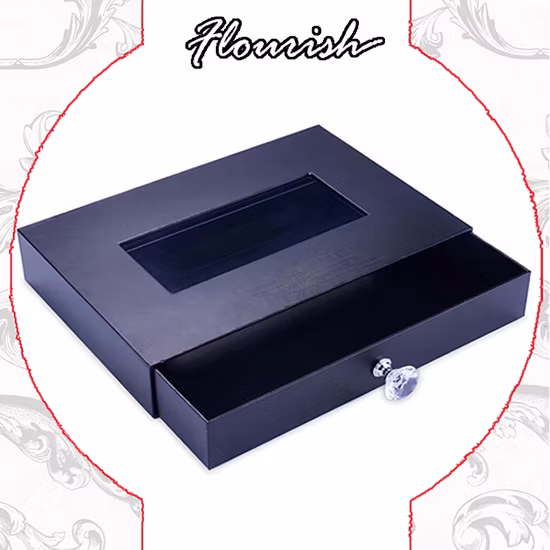 Custom Empty Mink Cosmetic Container Clear Eyelash Packaging Box