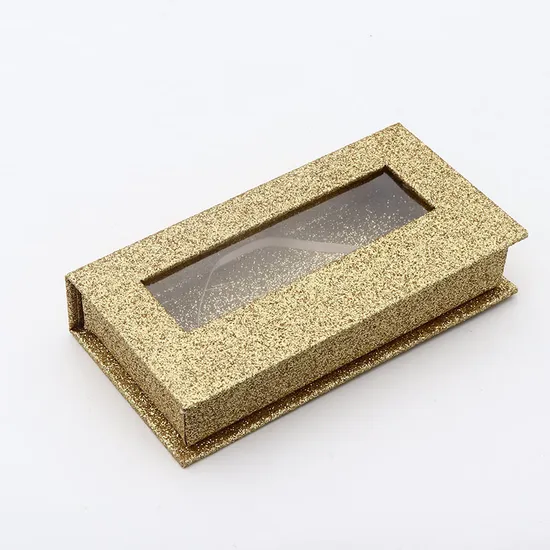 Custom Empty Mink Cosmetic Container Clear Eyelash Packaging Box