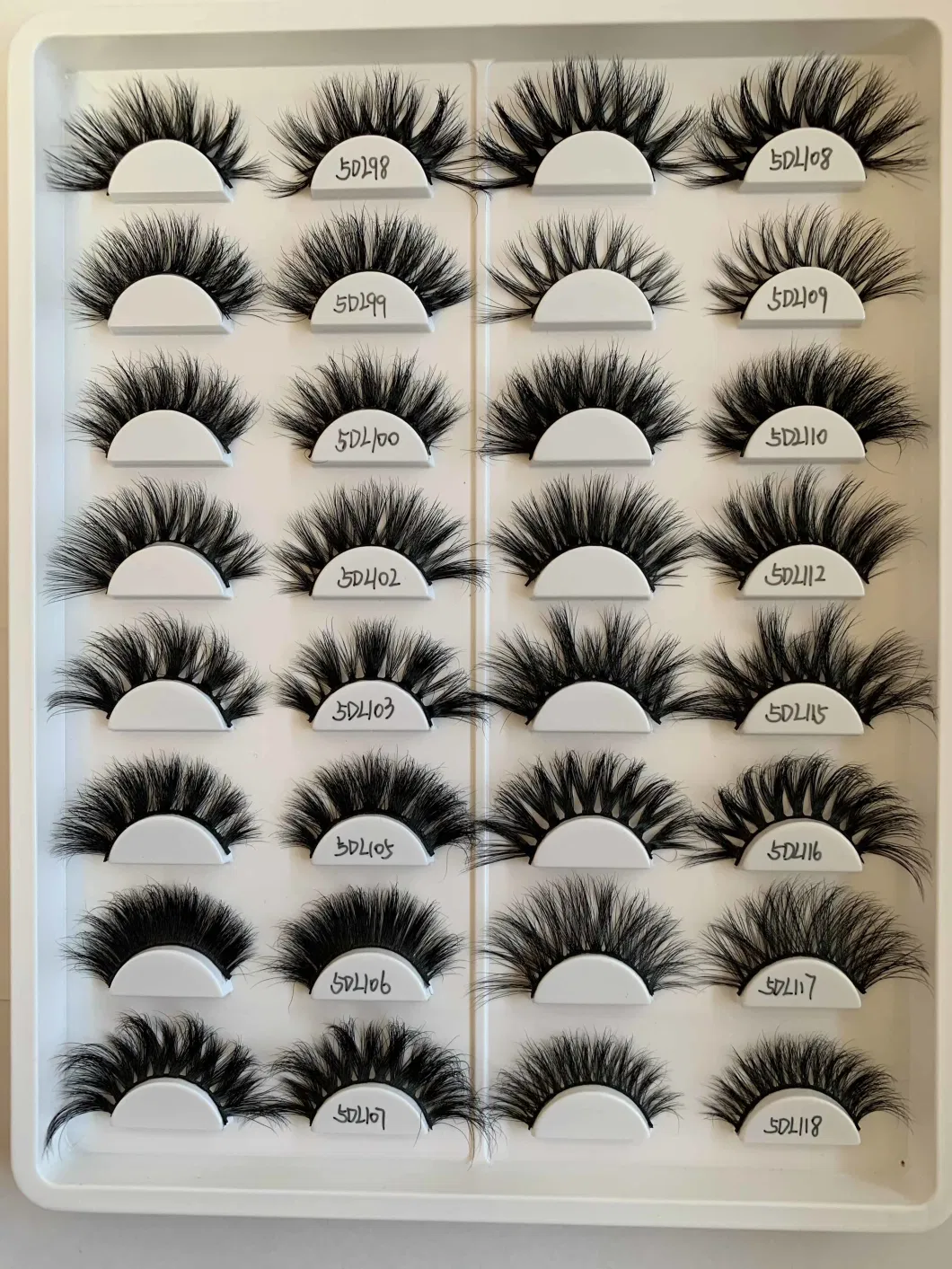 Stage Colorful Strip Silk Lashes Accept Customized Logo