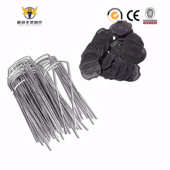 Galvanized Landscape Spikes Garden Floor Nails for Artificial Turf