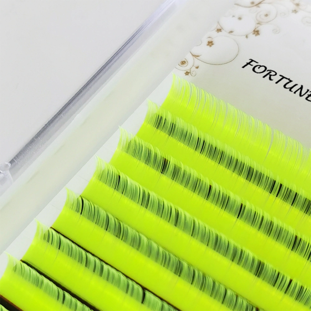 Wholesale Colorful Silk Eyelash Triple Color Individual Mink Lash Extensions Colorful Mink Lashes