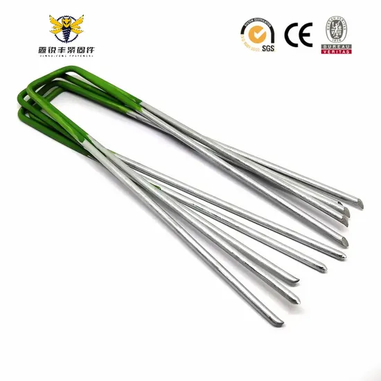 Galvanized Landscape Spikes Garden Floor Nails for Artificial Turf