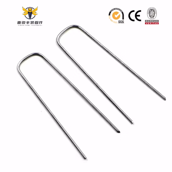 Galvanized Landscape Spikes Garden Floor Nails for Artificial Turf